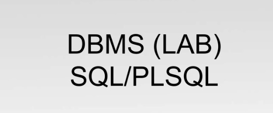 Database Management Systems Lab